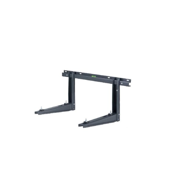 Wandkonsole in schwarz Länge 465 mm | bis 140 kg für Klimaanlagen und Wärmepumpen Außengeräte WK09