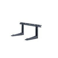 Wandkonsole in schwarz Länge 550 mm | bis 140 kg...