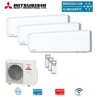 Mitsubishi Heavy Set 3 Wandgeräte SRK20ZS-WF + 2 x...