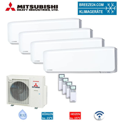 Mitsubishi Heavy Set 2 x SRK20ZS-WF + SRK35ZS-WF+ SRK50ZS-WF + SCM80ZS-W 2,0/3,5/5,0kW WiFi