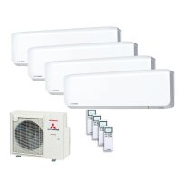 Mitsubishi Heavy Set 4 Wandgeräte SRK25ZS-WF +...