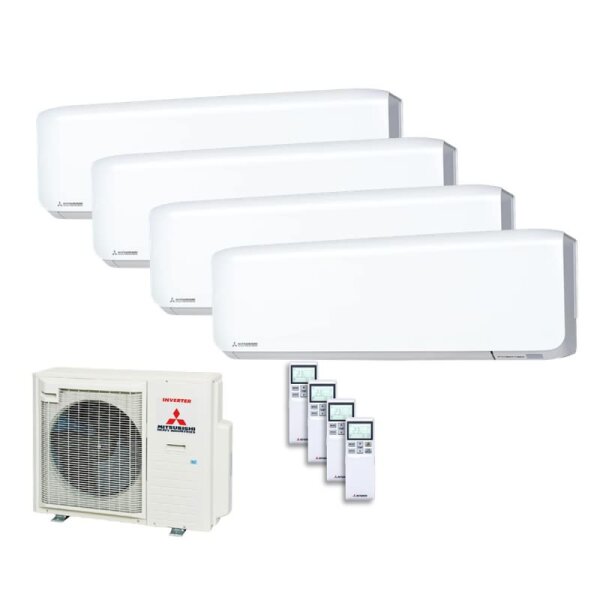 Mitsubishi Heavy Set 3 x SRK25ZS-WF + SRK35ZS-WF + SCM71ZS-W Klimaanlage 2,5/3,5kW WiFi | R32