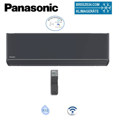 Panasonic CS-XZ20CKEW-H WiFi Wandgerät Etherea graphitgrau 2,0 kW für 1 Raum | 20 - 25 m² | R32