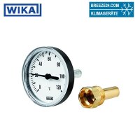WIKA BZT63100 Bimetall-Thermometer 1/2" x 160mm |...