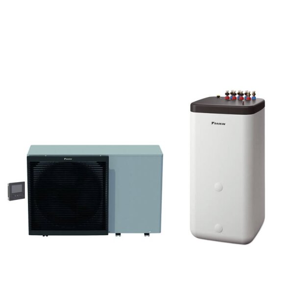 Daikin Altherma 3 ST Set EBLA11D3W1 + EKHWP54419B Wärmepumpe + Speicher 500 L - 10 kW - Heizstab 3kW