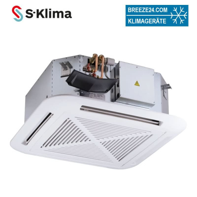 S-Klima ESTUCS922-D Kaltwasser 4-Wege-Deckenkassette 2-Leiter  zum Heizen + Kühlen 10,0 kW