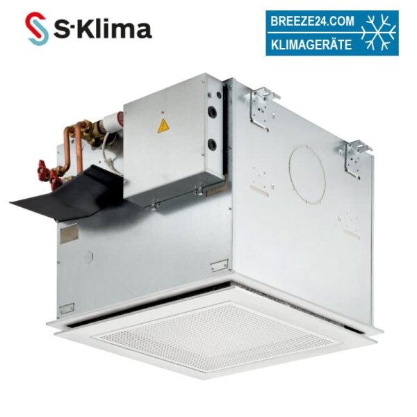 S-Klima ESTUCS/HM622-VDI6022-ORC236 Kaltwasser 4-Wege-Deckenkassette 2-Leiter  zum Heizen + Kühlen 5,0 kW
