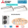 Mitsubishi Electric Set 2 x PCA-M125KA + PUZ-ZM250YKA2 R32 400V (Simultan)