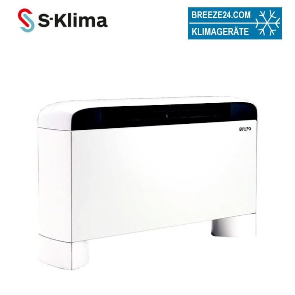 S-Klima ESTESF40-3DX-C Kaltwasser Truhenstandgerät 2-Leiter zum Heizen + Kühlen 3,6 kW
