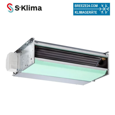 S-Klima ESTCH516-3DX-ORC236 Kaltwasser Kanalgerät 2-Leiter zum Heizen + Kühlen 3,8 kW