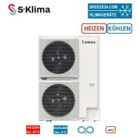 S-Klima SAS170RS2 Wärmepumpe Monoblock zum Heizen +...