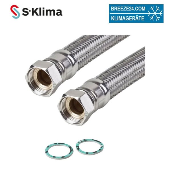 S-Klima STA-AS-DN25 | DN32 Schlauchsatz zur Verbindung der SAS Wärmepumpe