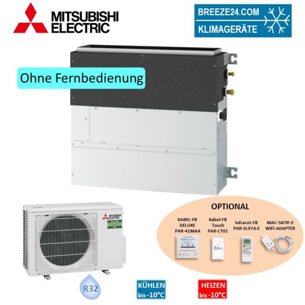 Mitsubishi Electric Set SFZ-M60VA + SUZ-M60VA Truhengerät ohne Verkleidung 6,1 kW Raumgröße 60-65 m²