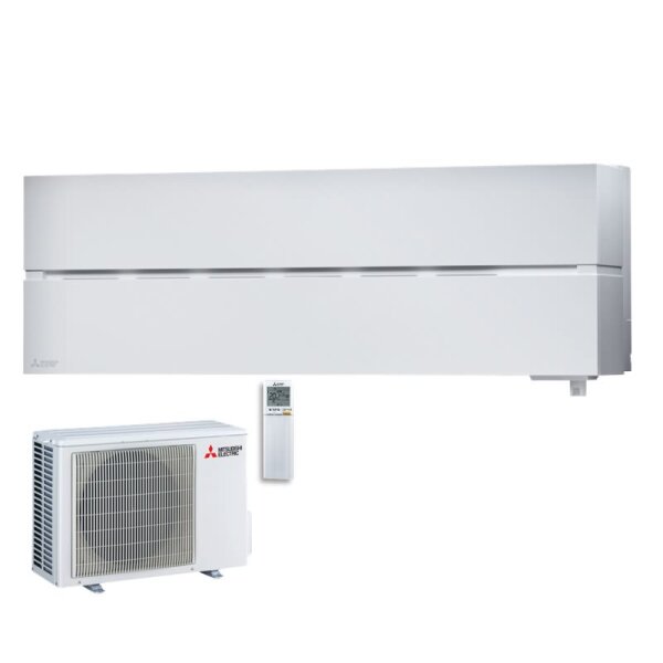 Mitsubishi Electric Set Wandgerät Diamond WiFi MSZ-LN25VG2W + MUZ-LN25VGHZ2 Hyper Heating 2,5 kW