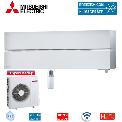 Mitsubishi Electric Set Wandgerät Diamond WiFi MSZ-LN50VG3W + MUZ-LN50VGHZ2 Hyper Heating 5,0 kW