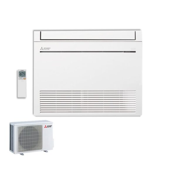 Mitsubishi Electric Set Truhengerät MFZ-KW35VG + MUFZ-KW35VGHZ Hyper Heating 3,5kW Raumgröße 35-40m²