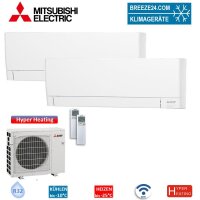 Mitsubishi Electric Set 2 Wandgeräte WiFi...