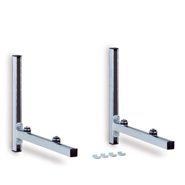 Müpro WK480  Konsolenset mit Schalldämmung, Länge: 480 mm Belastung bis zu 150 kg 2er Set