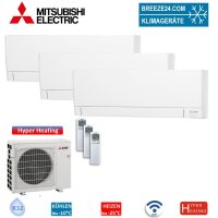 Mitsubishi Electric Set 3 Wandgeräte WiFi...