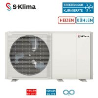 S-Klima SAS140RN2 Wärmepumpe Monoblock zum...