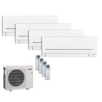 Mitsubishi Electric Set 4 Wandgeräte WiFi 3x...
