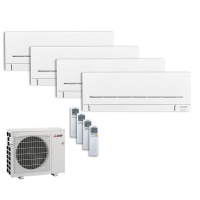 Mitsubishi Electric Set 4 Wandgeräte WiFi 3 x...