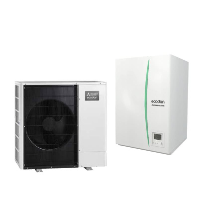 Mitsubishi Electric Zubadan Wärmepumpen Set PUHZ-SHW80YAA + EHSD-YM9D Hydromodul 8,0 kW 400V WiFi
