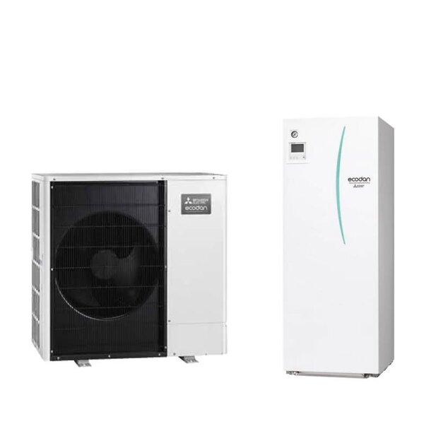 Mitsubishi Electric Zubadan Wärmepumpen Set PUHZ-SHW80YAA + EHST30D-YM9D Hydromodul 300L 8,0 kW 400V