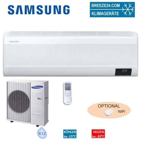 Samsung Set AC 071 TNXDKG + AC 071 RXADKG Wandgerät Wind-Free 7,1 kW | Raumgröße 70 - 75 m² | R32