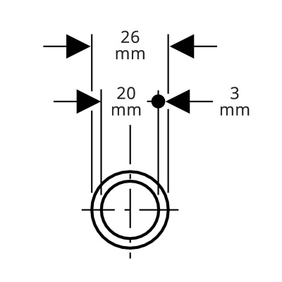 GEBERIT Mepla Systemrohr ML 26 x 3,0 mm - Meterware