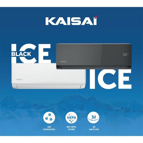 Kaisai Set KLW-09HRH Wandgerät ICE 2,6 kW KLW-09HRHI + KLWB-09HRHO | WiFi | Kühlen | Heizen | R32