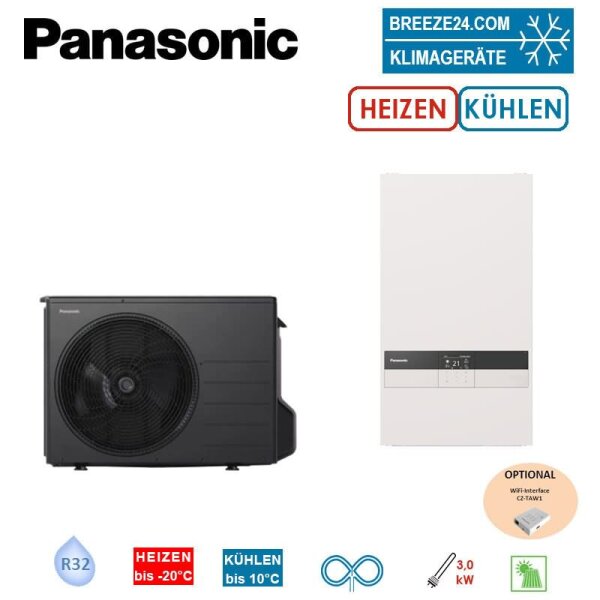 Panasonic Set Aquarea LT Generation K WH-UDZ03KE5 + WH-SDC0309K3E5 Hydromodul mit Heizstab 3 kW