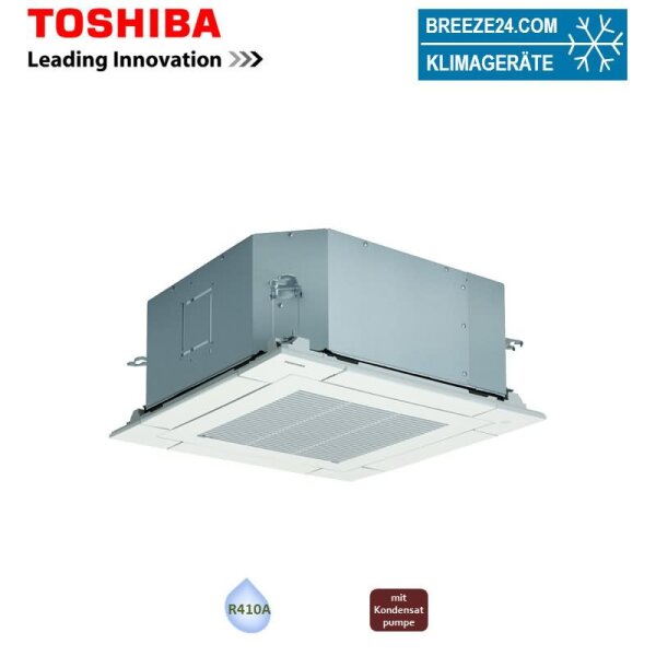 Toshiba MMU-UP0071MHP-E + RBC-UM21P-E 4-Wege-Deckenkassette Euro-Raster VRF 2,2 kW