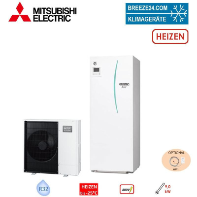 Mitsubishi Electric Set 6.12 PUD-SWM80YAA + EHST20D-YM9D Wärmepumpe + Speichermodul 10,0 kW 200 L