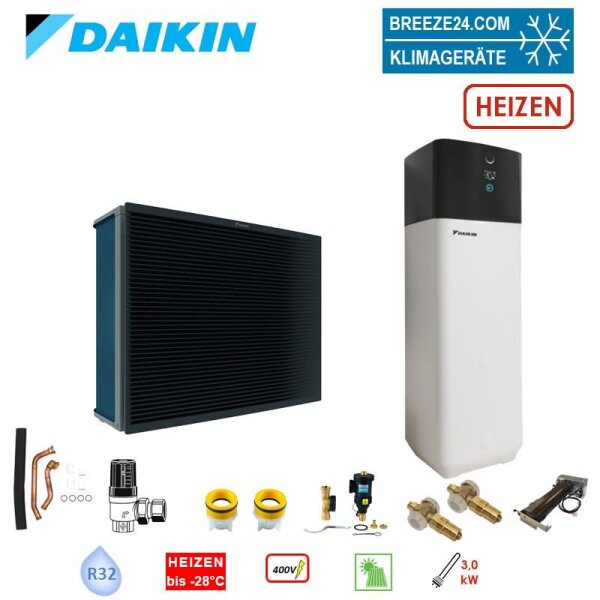 Daikin Altherma 3 H HT ECH2O Set EPRA14DW17 + ETSH16P50E Wärmepumpe + Hydrobox/Speicher 500L HS 3 kW