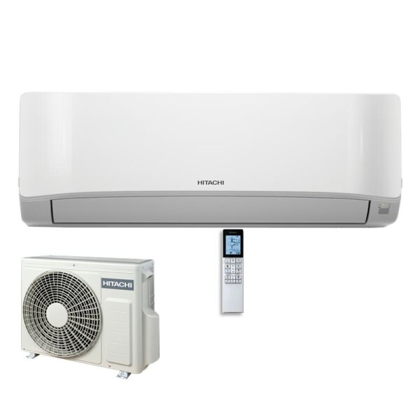 Hitachi Set RAK-DJ25RHAE + RAC-DJ25WHAE Wandgerät airHome 400 2,5 kW für 1 Raum 25 - 30 m² | WiFi