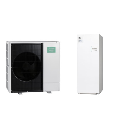 Mitsubishi Electric Wärmepumpen-Set 13.3 Monoblock PUZ-WZ80VAA + ERPX-YM9E + MAC-587IF-E (W) Hydromodul | R290 | 400V