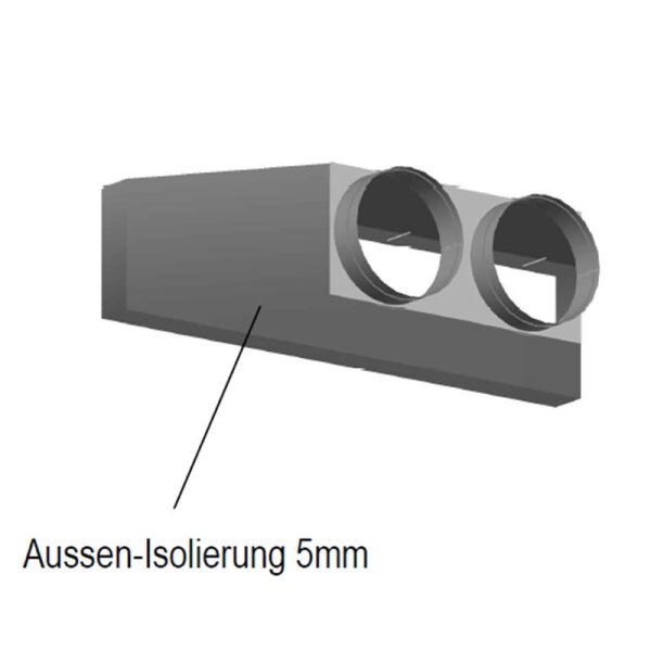 Penka Kanaladapter Zuluft für Mitsubishi Electric PEFY-P15-32VMS1-E 156x668-2xd16.us