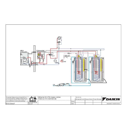 Daikin Altherma 3 H HT ECH2O Set EPRA18DW17 + ETSX16P50E7 Wärmepumpe + Hydrobox/Speicher 500 Liter