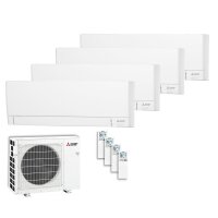 Mitsubishi Electric Set 4 Wandgeräte WiFi 2 x...