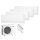 Mitsubishi Electric Set 4 Wandgeräte 2,0/3,5 kW 2 x MSZ-AY20VGKP + 2 x MSZ-AY35VGKP + MXZ-4F72VF4