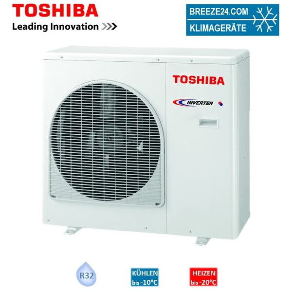 Toshiba RAS-4M27G3AVG-E 8,0 kW Multi-Split Außengerät für bis zu 4 Innengeräte | R32