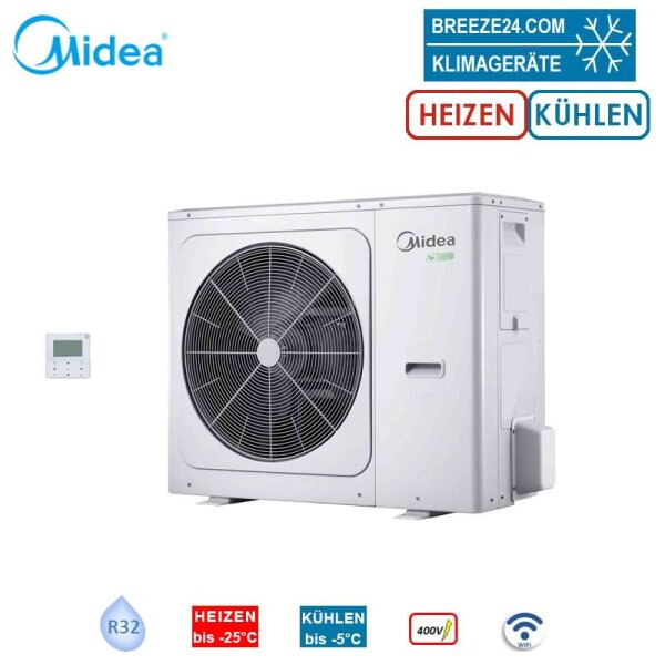 Midea Thermal Arctic MHA-V14W/D2RN8-B Luft/Wasser-Wärmepumpe Heizen 14.5 kW Kühlen 13.5 kW 400V R32