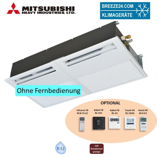 Mitsubishi Heavy FDTS71KXZE3-W 1-Wege-Deckenkassette + Blende TS-PSA-3AW-E- 7,1 kW R32