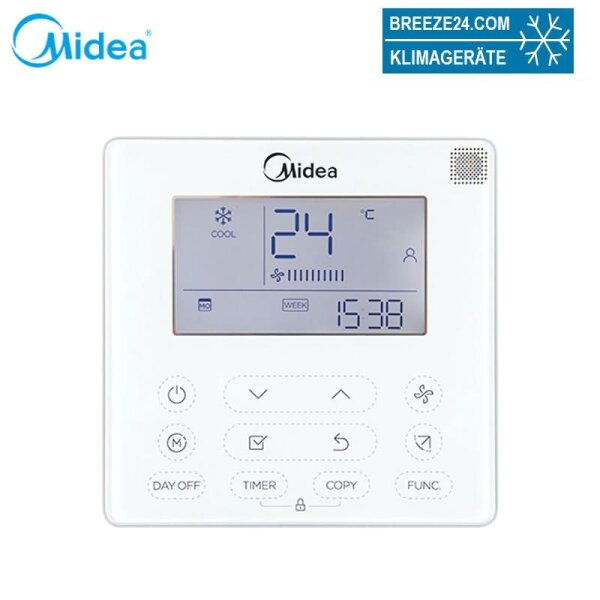 Midea Kabelfernbedienung KJR-120X/TFBG-E für Redundanz-Schaltung und Gruppensteuerung