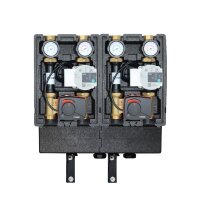 Modulverteilergruppe 2 x gemischte Pumpengruppe mit Wilo...