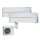 Mitsubishi Electric Set 2 Wandgeräte Diamond WiFi MSZ-LN35VG2W + MSZ-LN50VG2W + MXZ-3F68VF R32