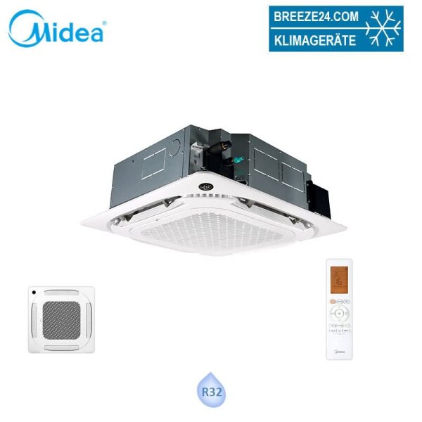Midea MCD1-55FNXD0-ME 4-Wege-Deckenkassette mit Blende T-MBQ4-04AWD | 15.2 | 18.1 kW | Raum 150 m²