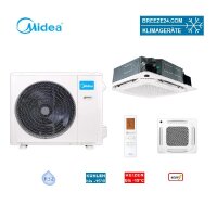 Midea Set 4-Wege-Deckenkasseette MCD1-55FNXDO-ME Blende...