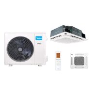 Midea Set 4-Wege-Deckenkasseette MCD1-55FNXDO-ME Blende...